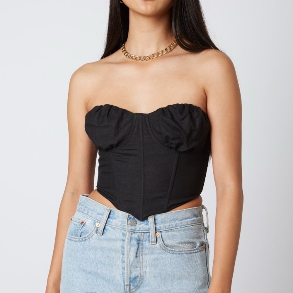 Bustier Wired Corset Top Black